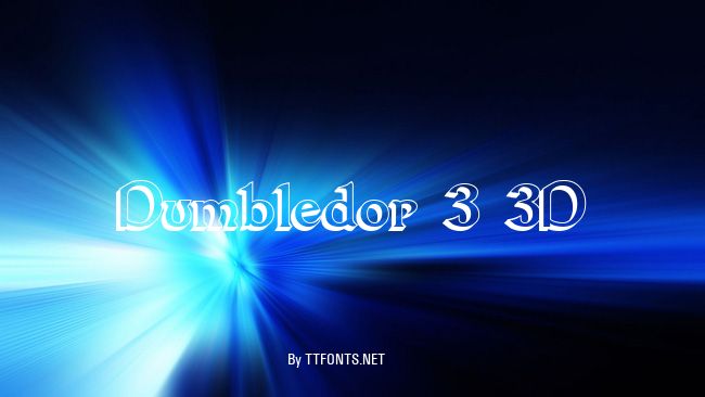 Dumbledor 3 3D example